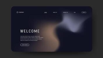 landing page background with abstract gradient vector