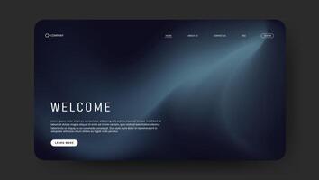 landing page with abstract gradient vector