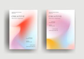 colorful abstract gradient background template design vector