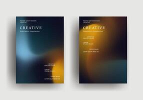 abstract retro gradient background template vector