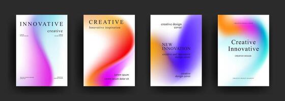 Minimal brochure layout and modern report business flyers poster template in set vector