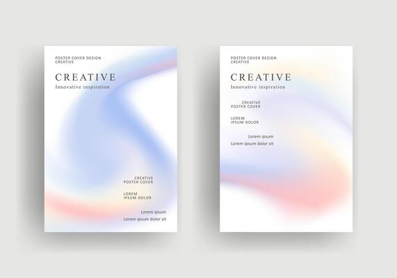 creative fluid gradient design for cover, poster, brochure template