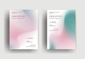 trendy background template with abstract fluid gradient vector