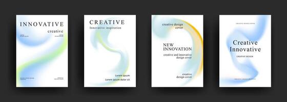 creative fluid gradient brochure design and modern report business flyers poster template. vector