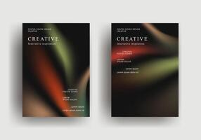 retro style fluid gradient design template for posters, ad banners, brochures, flyers, covers, websites vector