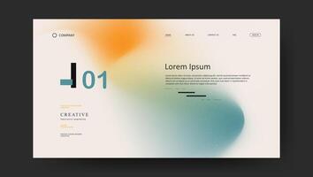 landing page gradient design vector