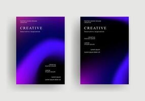 modern fluid gradient brochure design and trendy report business flyers poster template. vector