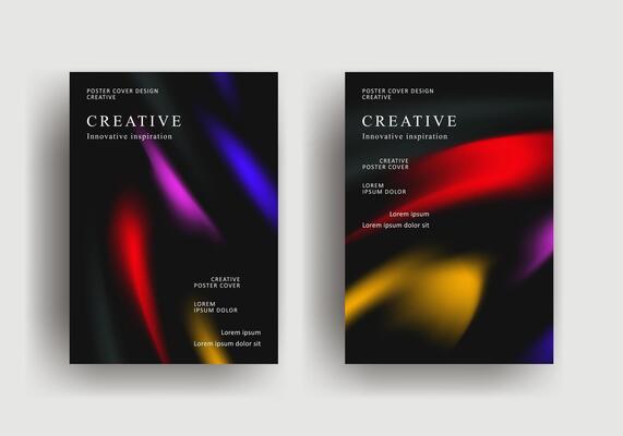 gradient background poster. retro minimal style posters with colorful modern wallpaper design for social media, idol poster, banner, flyer.