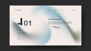 landing page elegan gradient design vector