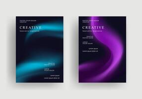 modern fluid gradient brochure design and modern report business flyers poster template. vector