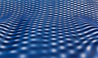 Abstract blue grid pattern, wavy texture. Possible use Background design element photo