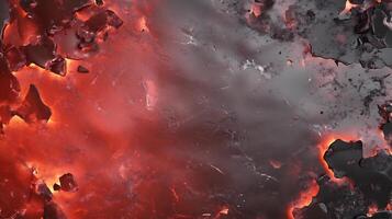 Molten rock texture, fiery surface, abstract background. Possible stock photo use Science, nature, geology