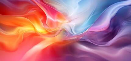 Abstract flowing colors, dynamic blend photo