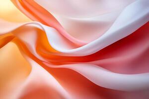 An abstract image of a red and orange fabric photo