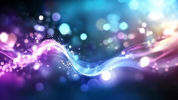 Abstract colorful light waves. photo