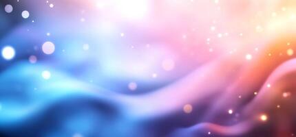 Abstract flowing colors with bokeh. photo