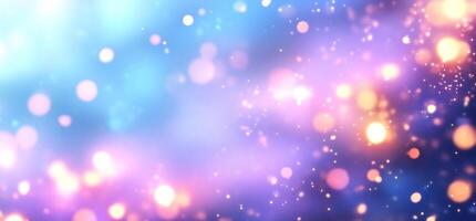 Abstract bokeh background with colorful lights. photo
