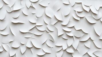 Abstract white leaf pattern on a textured surface. photo