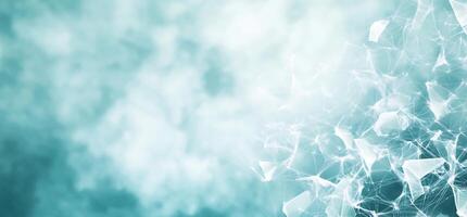 Abstract teal and white network background. photo