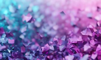 Abstract vibrant geometric shapes gradient background. photo