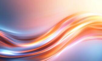 Abstract, vibrant, flowing, wavy, dynamic, liquid, smooth photo