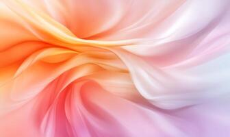 Abstract pastel fabric texture with soft folds and waves. photo