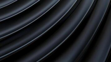 Abstract black fabric curves, elegant, smooth, flowing folds. photo
