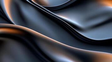 An abstract image of a black and orange fabric photo