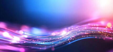 Abstract glowing wave background with bokeh lights. abstract background photo