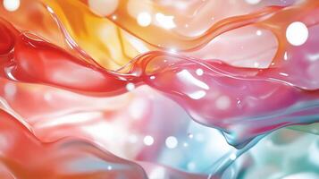 Abstract colorful liquid wave background. photo