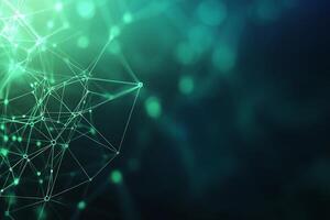 Abstract green network connection background. photo