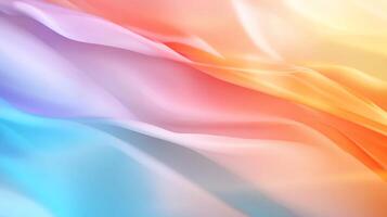 Abstract colorful flowing wave background. photo