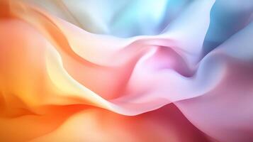 Abstract colorful flowing fabric texture. photo
