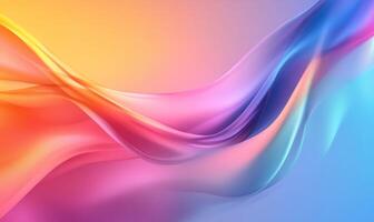 Abstract colorful flowing wave background. colorful photo