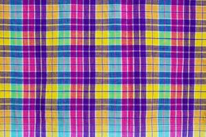 Vibrant textile patterns in a colorful fabric textile photo