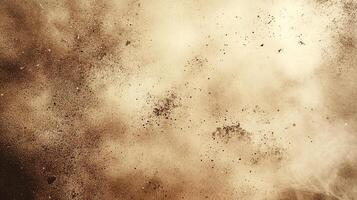 Dust and Smoke Explosion Background with Abstract Brown Texture photo