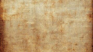 Rustic Vintage Burlap Fabric Texture with Natural Woven Pattern photo