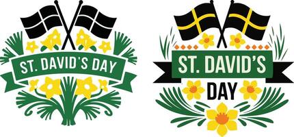 St David's Day Design vector