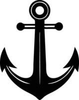Maritime Anchor Silhouette Available on EPS File vector
