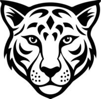 Fierce Cheetah Head Silhouette Available on EPS File vector