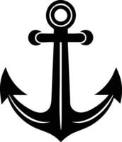 Heavy-Duty Anchor Silhouette Available on EPS File vector