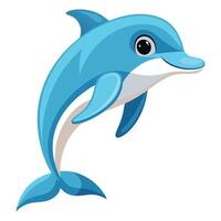 Wild Dolphin in Ocean Depths Available on EPS File vector