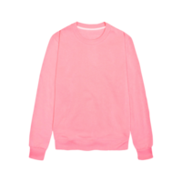Sweater color pink template transparent background png