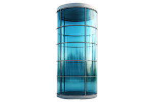 Modern glass structure urban environment architecture design png