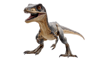 Realistic dinosaur toy showcases intricate details and lifelike features in studio setting png