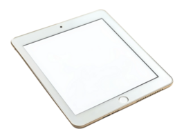 Exploring digital innovation technology tablet mockup studio side view png