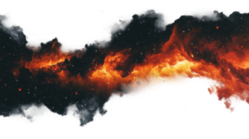 Celestial explosion of color outer space digital cosmic view png