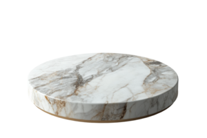 Elegant marble round surface display modern studio setting png