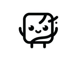 A cartoon character holding a piece of toast vector