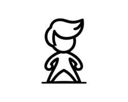 A man with a hat on his head is standing in front of a white background vector
